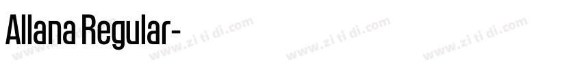 Allana Regular字体转换